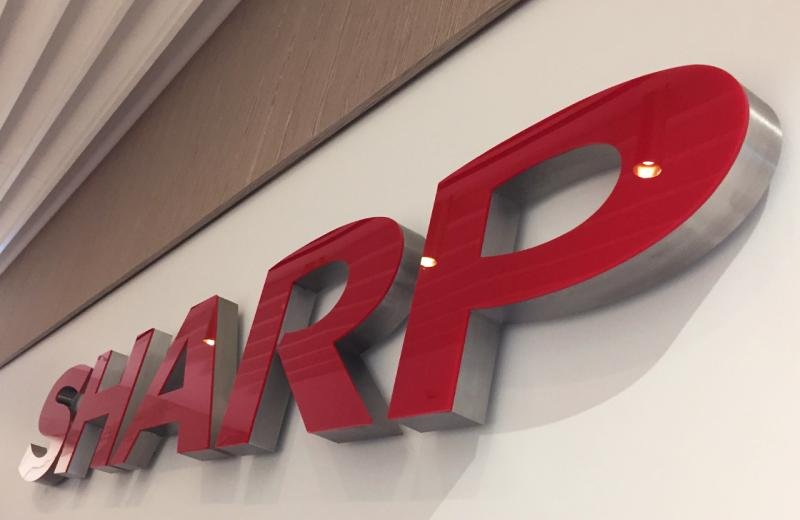 sharp-feature-wall-logo-sign