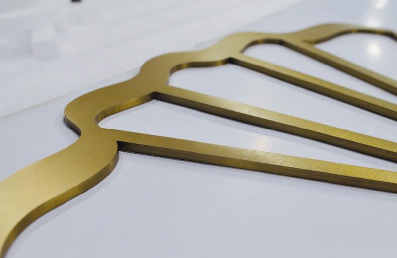 solid-brass-metal-letter-close-up