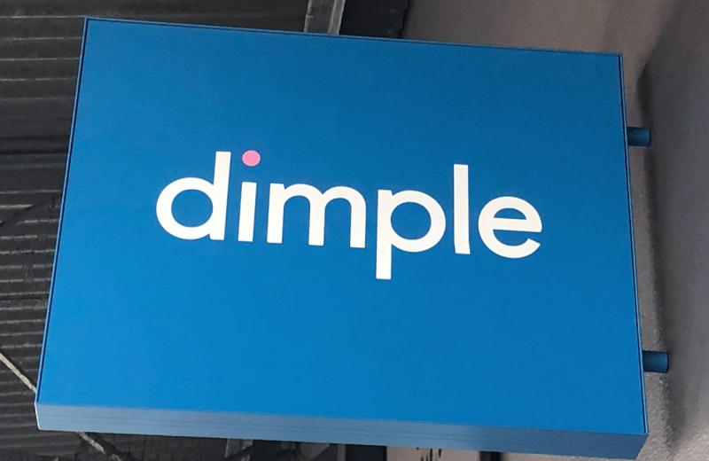 dimple-projecting-sign