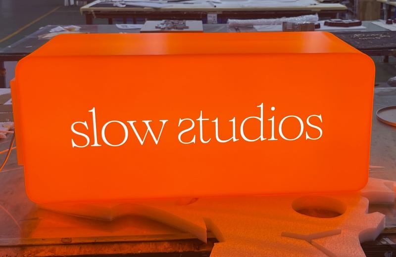 slow-orange-full-acrylic-illuminated-sign-box-translucent-faces