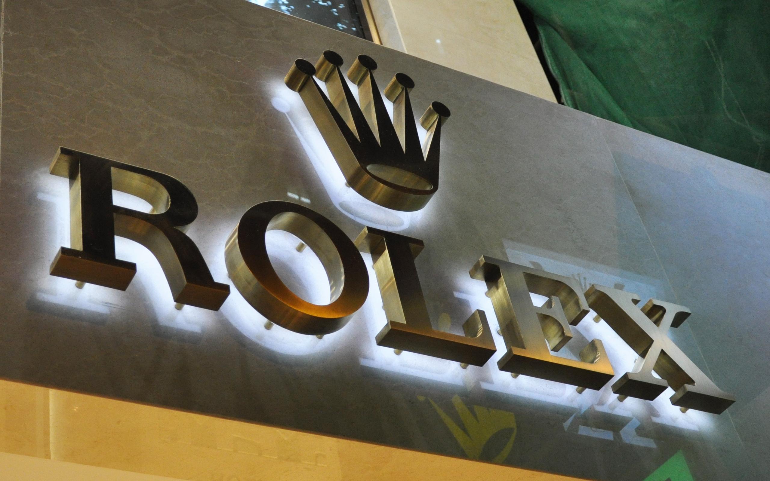 rolex-brass-fabricated-metal-signage-halo-glow-large