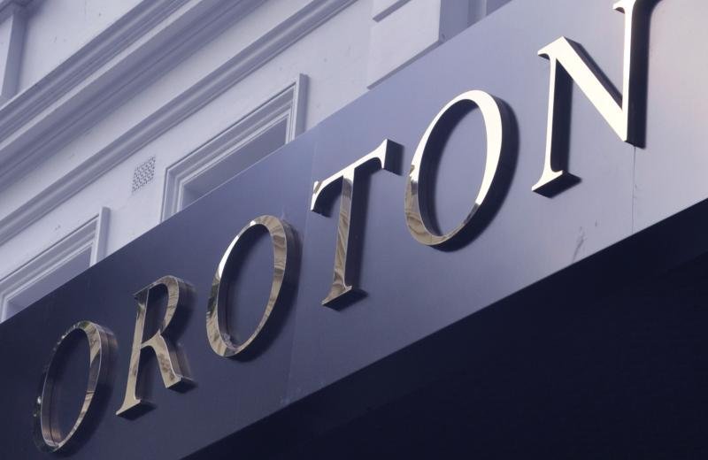 Mirror Polished Stainless Steel Sign for Retail Fashion 