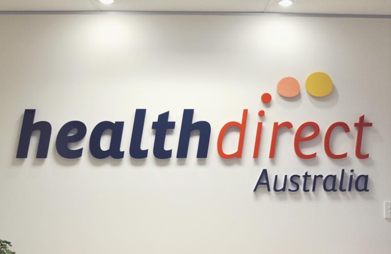 health-direct-feature-wall-office-sign