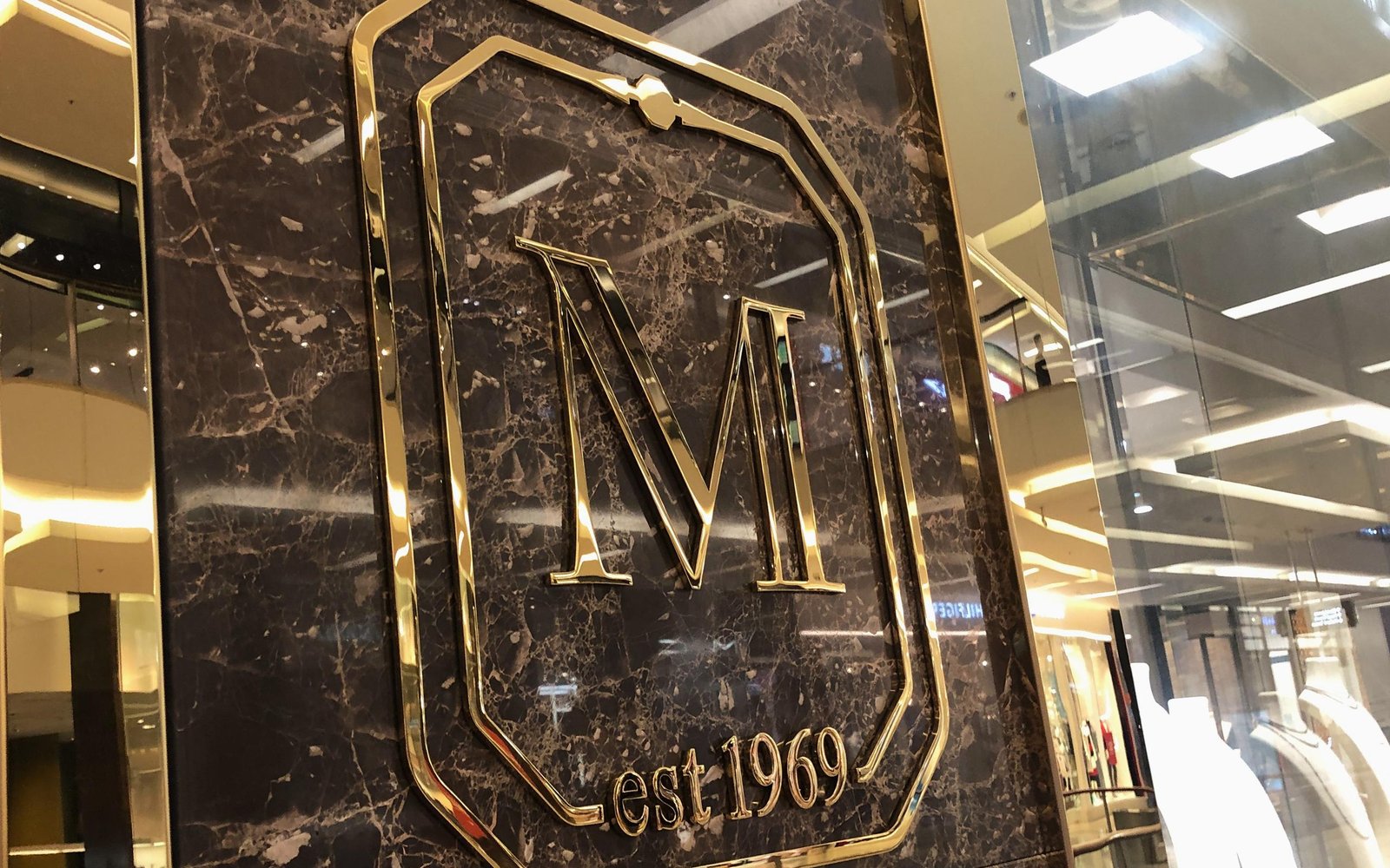 Solid Brass Metal Logo with a mirror polished reflective shine