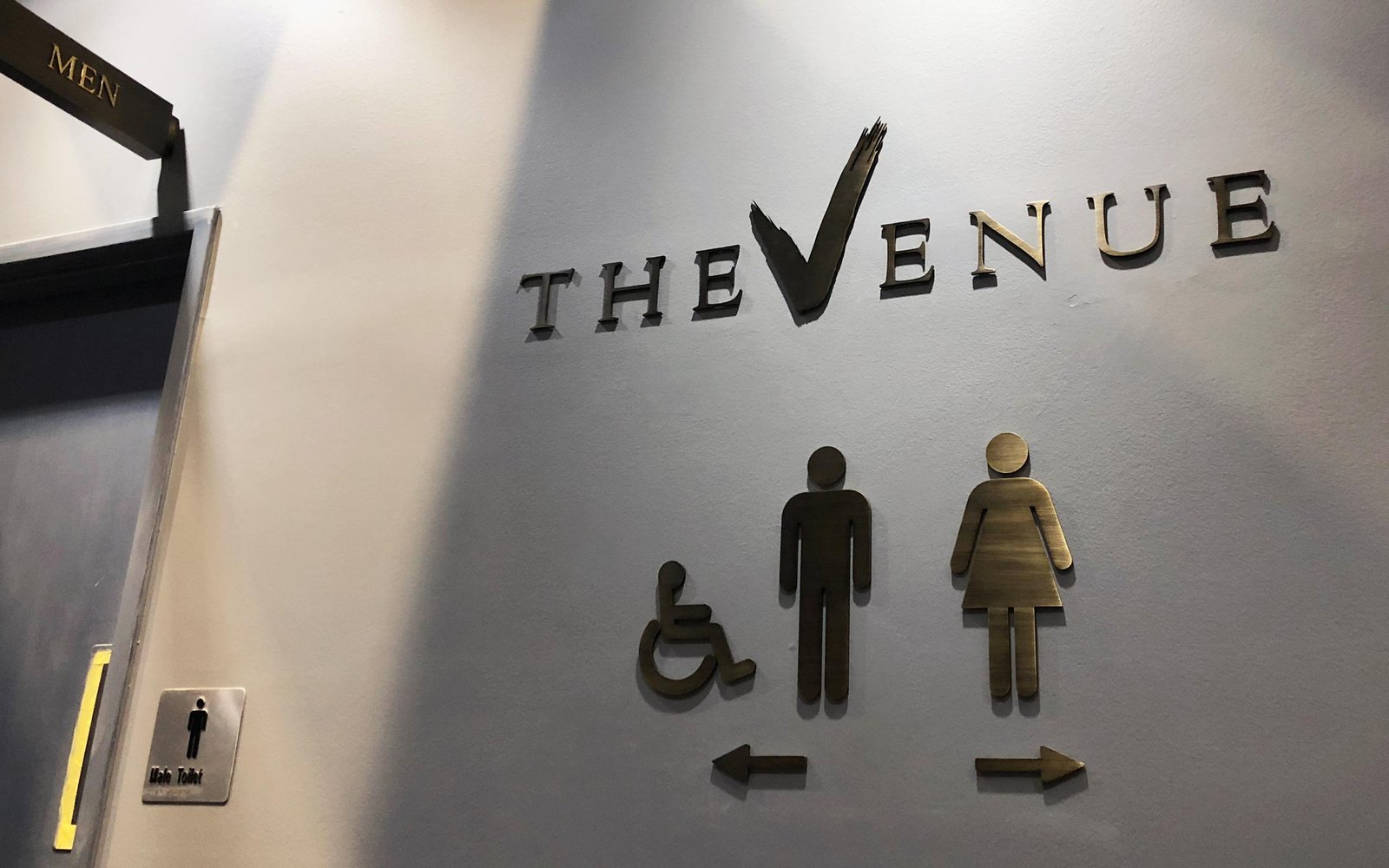 Solid Bronze Aged Wayfinding Signs